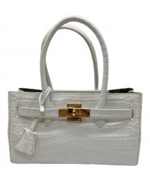 COCOCELUX GOLD（ココセリュックスゴールド）の古着「COCOCELUX GOLD(ココセリュックスゴールド)ハンドバッグ」｜ホワイト