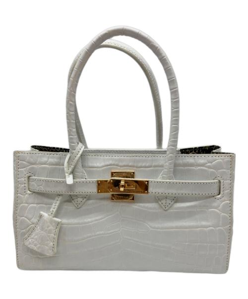 COCOCELUX GOLD（ココセリュックスゴールド）COCOCELUX GOLD (ココセリュックスゴールド) COCOCELUX GOLD(ココセリュックスゴールド)ハンドバッグ ホワイトの古着・服飾アイテム