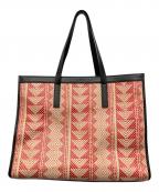 ADOREアドーア）の古着「ハンドバッグ」｜ブラック×レッド