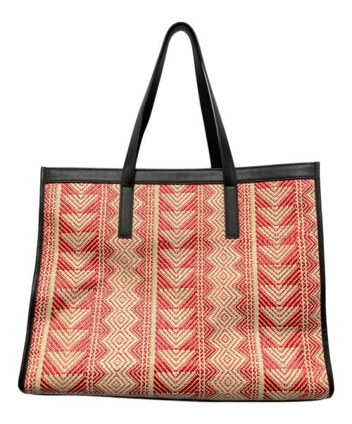 ADORE（アドーア）ADORE (アドーア) ハンドバッグ ブラック×レッドの古着・服飾アイテム