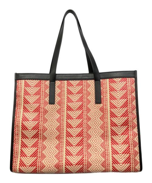 ADORE（アドーア）ADORE (アドーア) ハンドバッグ ブラック×レッドの古着・服飾アイテム