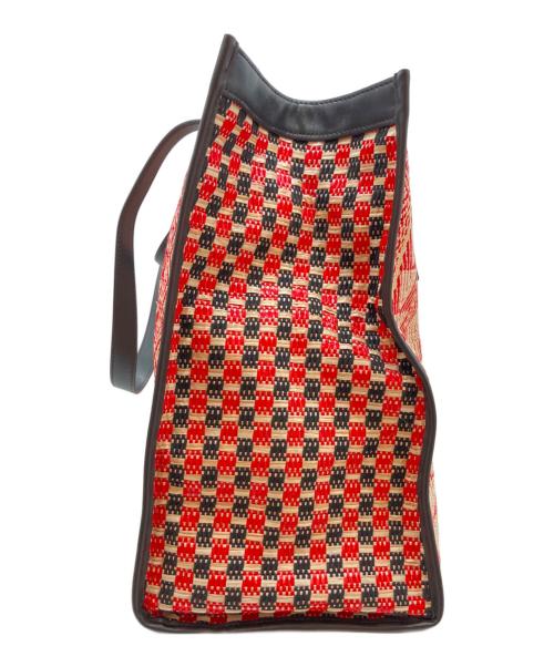 ADORE（アドーア）ADORE (アドーア) ハンドバッグ ブラック×レッドの古着・服飾アイテム