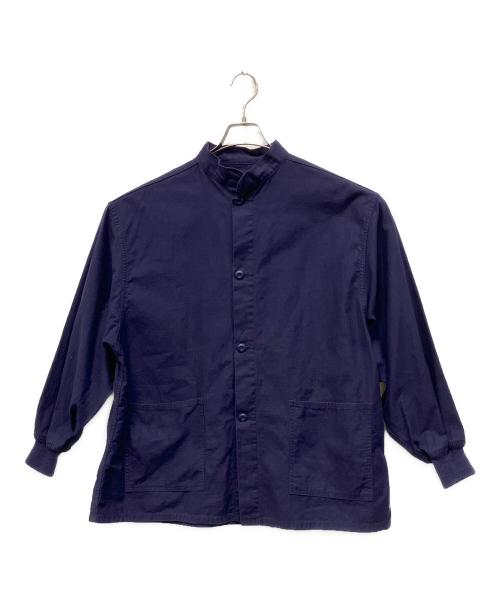 Needles（ニードルズ）Needles (ニードルズ) バンドカラーシャツ パープル サイズ:Mの古着・服飾アイテム