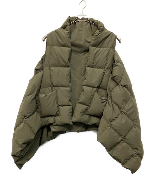 sillage（シアージ）sillage (シアージ) Sillage(シアージ)ダウンベスト オリーブ サイズ:フリーサイズの古着・服飾アイテム