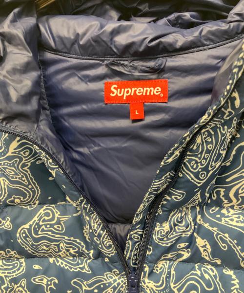 SUPREME（シュプリーム）SUPREME (シュプリーム) Supreme(シュプリーム)Micro Down Half Zip Hooded Pullover ブルー サイズ:Lの古着・服飾アイテム