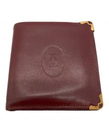 Cartier（カルティエ）の古着「マストライン 2つ折り財布」｜ボルドー