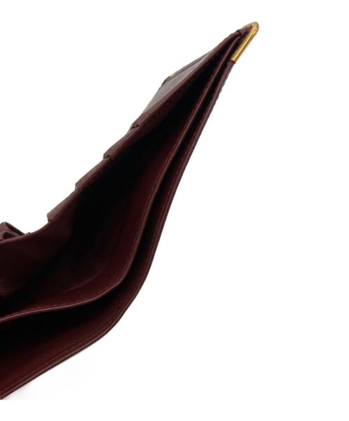 Cartier（カルティエ）Cartier (カルティエ) マストライン 2つ折り財布 ボルドーの古着・服飾アイテム