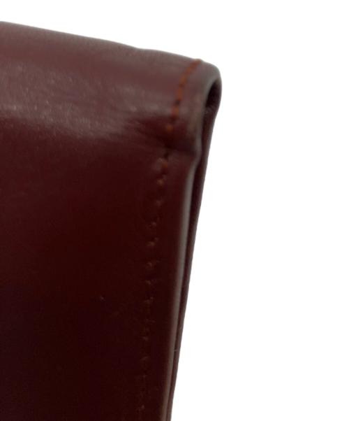 Cartier（カルティエ）Cartier (カルティエ) マストライン 2つ折り財布 ボルドーの古着・服飾アイテム