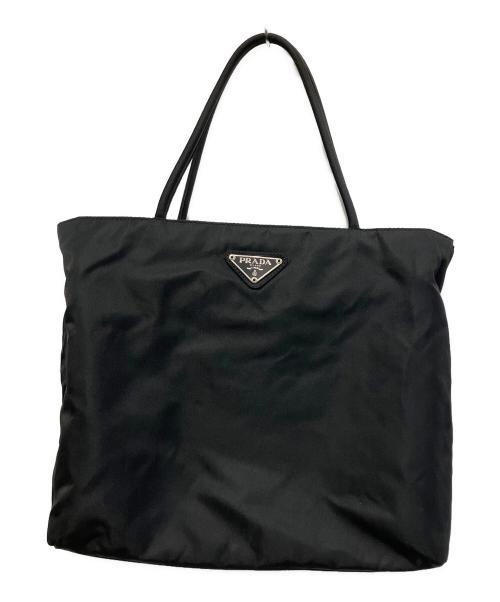 PRADA（プラダ）PRADA (プラダ) PRADA(プラダ)ナイロンハンドバッグ ブラックの古着・服飾アイテム