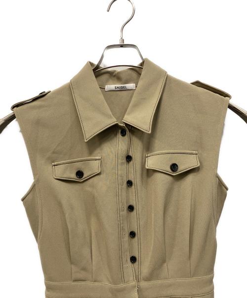 Snidel（スナイデル）Snidel (スナイデル) トレンチディテールオールインワン ベージュ サイズ:1の古着・服飾アイテム