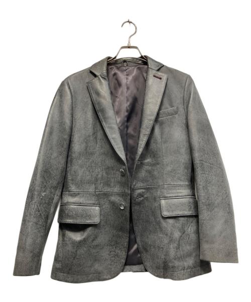 Wind Armor（ウィンドアーマー）Wind Armor (ウィンドアーマー) レザーテーラードジャケット ブラック サイズ:Mの古着・服飾アイテム