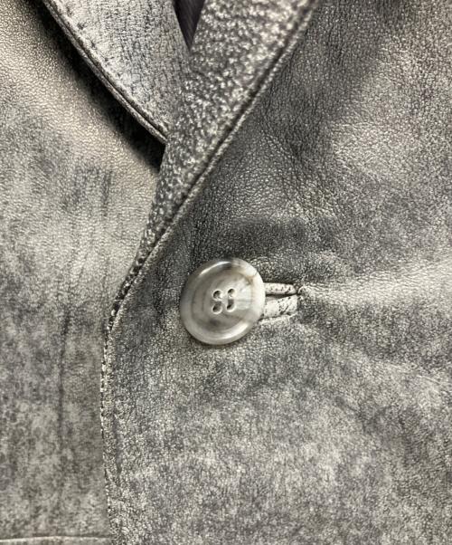 Wind Armor（ウィンドアーマー）Wind Armor (ウィンドアーマー) レザーテーラードジャケット ブラック サイズ:Mの古着・服飾アイテム