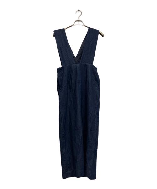 forme（フォルメ）forme (フォルメ) ショルダーパットドレス ネイビー サイズ:不明の古着・服飾アイテム