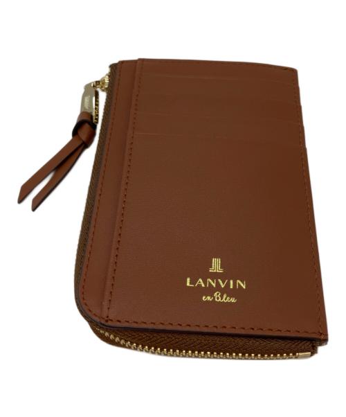 LANVIN en Bleu（ランバンオンブルー）LANVIN en Bleu (ランバンオンブルー) LANVIN en Bleu(ランバンオンブルー)フラグメントケース ブラウンの古着・服飾アイテム