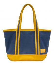 PORTER GIRL（ポーターガール）の古着「トートバッグ(S)」｜イエロー×ネイビー