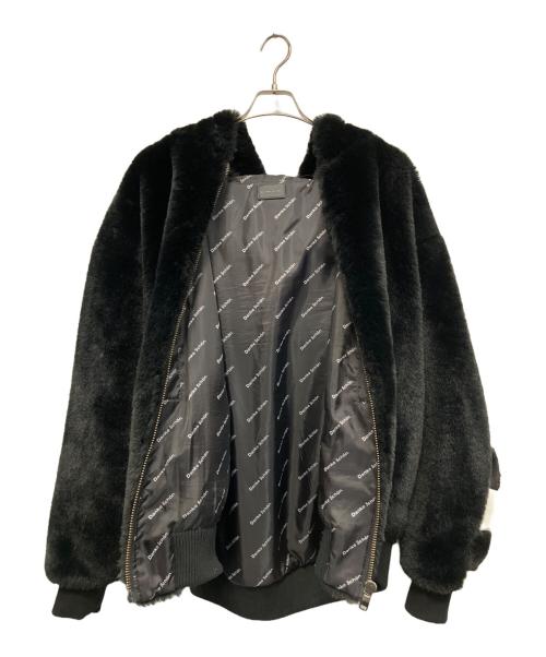 DANKE SCHON（ダンケ シェーン）DANKE SCHON (ダンケ シェーン) チェッカーファーブルゾン ブラック サイズ:FREEの古着・服飾アイテム