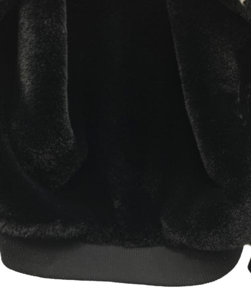 DANKE SCHON（ダンケ シェーン）DANKE SCHON (ダンケ シェーン) チェッカーファーブルゾン ブラック サイズ:FREEの古着・服飾アイテム