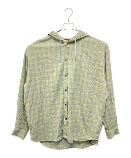 DIESEL（ディーゼル）DIESEL (ディーゼル) 長袖シャツ グリーン サイズ:46の古着・服飾アイテム