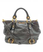 MIU MIUミュウミュウ）の古着「2WAYバッグ」｜ブラック