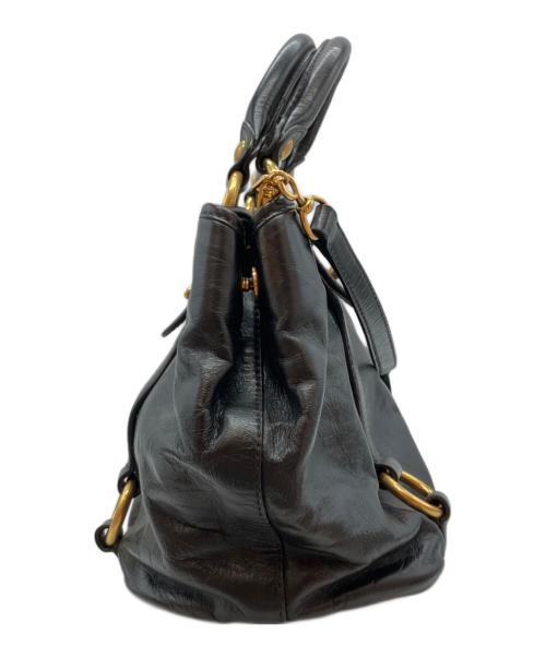 MIU MIU（ミュウミュウ）MIU MIU (ミュウミュウ) 2WAYバッグ ブラックの古着・服飾アイテム