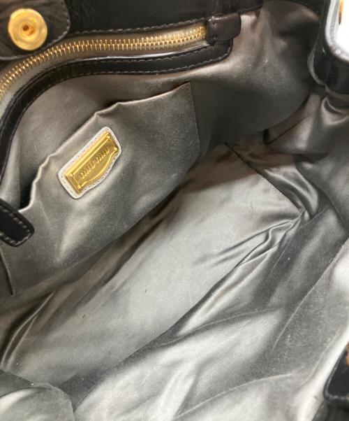 MIU MIU（ミュウミュウ）MIU MIU (ミュウミュウ) 2WAYバッグ ブラックの古着・服飾アイテム