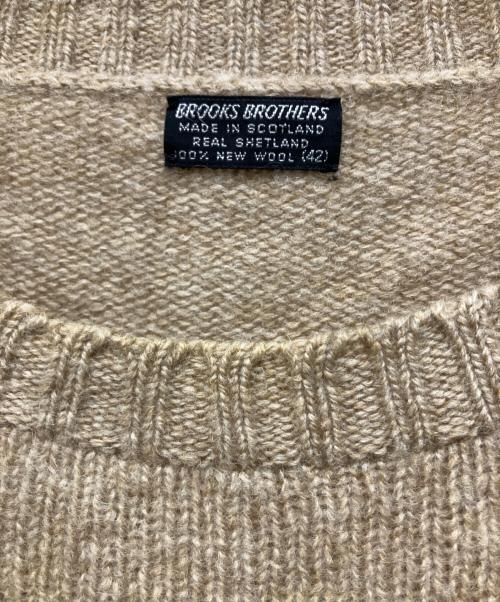 BROOKS BROTHERS（ブルックスブラザーズ）BROOKS BROTHERS (ブルックスブラザーズ) BROOKS BROTHERS(ブルックスブラザーズ)クルーネックニット カーキ サイズ:Lの古着・服飾アイテム