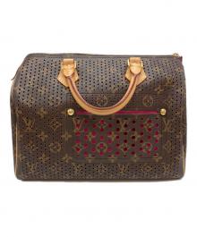 LOUIS VUITTON（ルイ ヴィトン）の古着「LOUIS VUITTON(ルイヴィトン)ハンドバッグ」｜ブラウン×ピンク