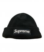 SUPREME×New Eraシュプリーム×ニューエラ）の古着「ニット帽」｜ブラック×ブラック