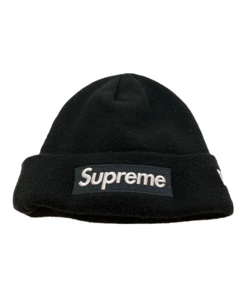 SUPREME（シュプリーム）SUPREME (シュプリーム) New Era (ニューエラ) ニット帽 ブラック×ブラックの古着・服飾アイテム