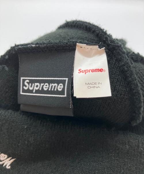 SUPREME（シュプリーム）SUPREME (シュプリーム) New Era (ニューエラ) ニット帽 ブラック×ブラックの古着・服飾アイテム