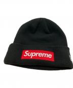 SUPREME×New Eraシュプリーム×ニューエラ）の古着「ニット帽」｜ブラック×レッド