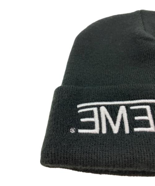 SUPREME（シュプリーム）SUPREME (シュプリーム) ニット帽 ブラックの古着・服飾アイテム