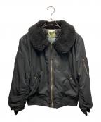 B.BALLSYボールジーブラザーズ）の古着「ボンバーフライトジャケット」｜ブラック