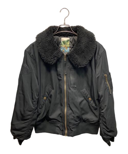 B.BALLSY（ボールジーブラザーズ）B.BALLSY (ボールジーブラザーズ) ボンバーフライトジャケット ブラック サイズ:Lの古着・服飾アイテム