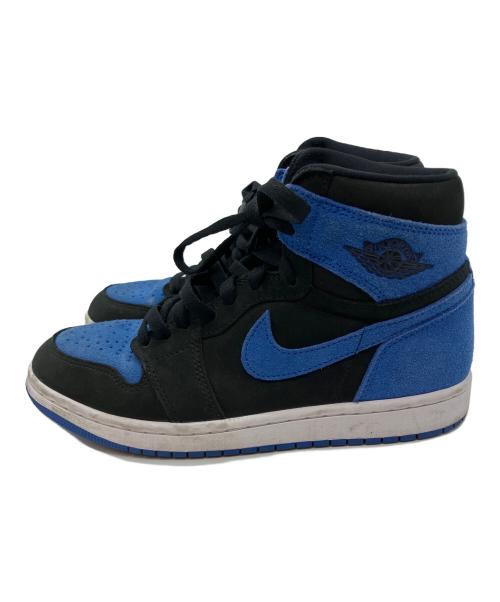 NIKE（ナイキ）NIKE (ナイキ) AIR JORDAN 1 RETRO HIGH ハイカットスニーカー ブルー×ブラック サイズ:25cmの古着・服飾アイテム