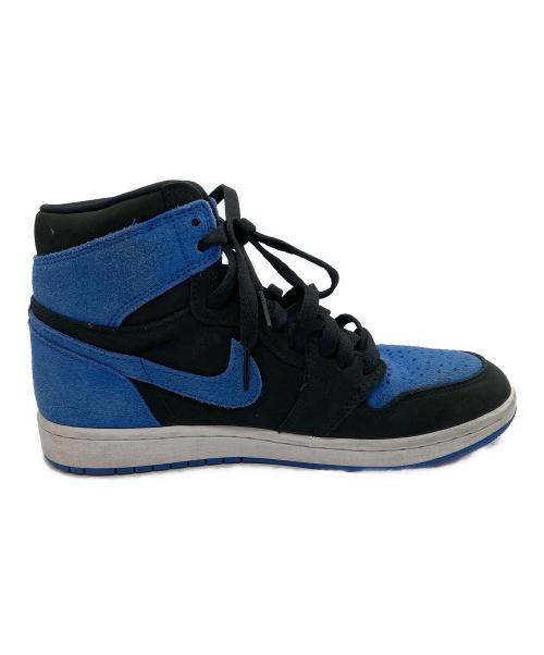 NIKE（ナイキ）NIKE (ナイキ) AIR JORDAN 1 RETRO HIGH ハイカットスニーカー ブルー×ブラック サイズ:25cmの古着・服飾アイテム