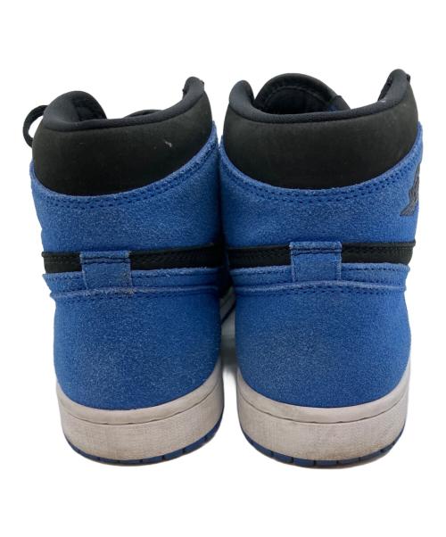 NIKE（ナイキ）NIKE (ナイキ) AIR JORDAN 1 RETRO HIGH ハイカットスニーカー ブルー×ブラック サイズ:25cmの古着・服飾アイテム
