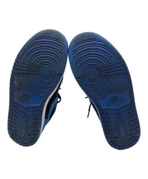 NIKE（ナイキ）NIKE (ナイキ) AIR JORDAN 1 RETRO HIGH ハイカットスニーカー ブルー×ブラック サイズ:25cmの古着・服飾アイテム