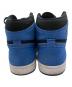 中古・古着 NIKE (ナイキ) AIR JORDAN 1 RETRO HIGH ハイカットスニーカー ブルー×ブラック サイズ:25cm：5000円