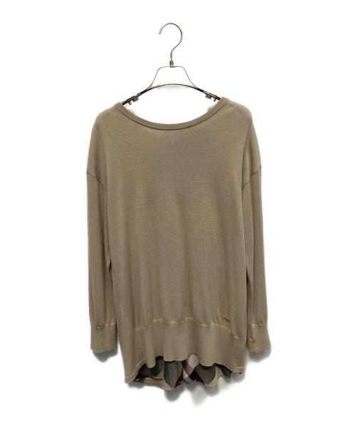 BLUE LABEL CRESTBRIDGE（ブルーレーベルクレストブリッジ）BLUE LABEL CRESTBRIDGE (ブルーレーベルクレストブリッジ) ニット ベージュ サイズ:38の古着・服飾アイテム