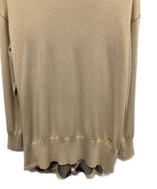 BLUE LABEL CRESTBRIDGE（ブルーレーベルクレストブリッジ）BLUE LABEL CRESTBRIDGE (ブルーレーベルクレストブリッジ) ニット ベージュ サイズ:38の古着・服飾アイテム