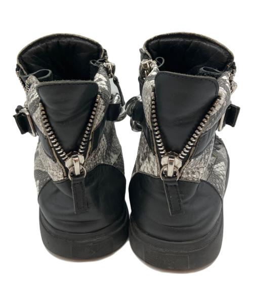 GIUSEPPE ZANOTTI（ジュゼッペザノッティ）GIUSEPPE ZANOTTI (ジュゼッペザノッティ) GIUSEPPE ZANOTTI(ジュゼッペザノッティ)ハイカットスニーカー ホワイト×ブラック サイズ:サイズ41の古着・服飾アイテム