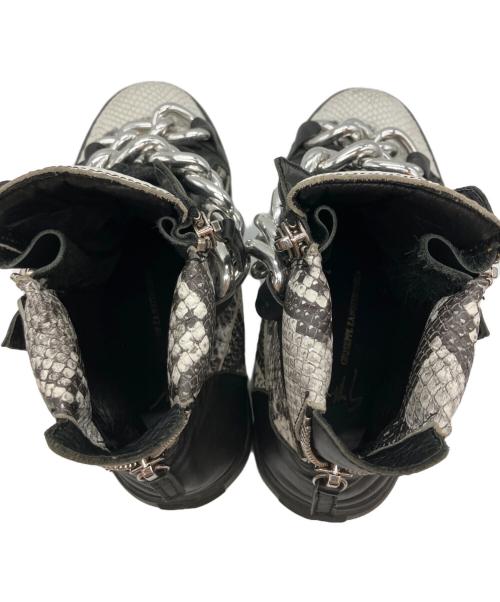 GIUSEPPE ZANOTTI（ジュゼッペザノッティ）GIUSEPPE ZANOTTI (ジュゼッペザノッティ) GIUSEPPE ZANOTTI(ジュゼッペザノッティ)ハイカットスニーカー ホワイト×ブラック サイズ:サイズ41の古着・服飾アイテム