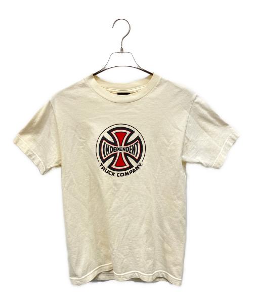 INDEPENDENT（インディペンデント）INDEPENDENT (インディペンデント) 半袖カットソー アイボリー サイズ:Sの古着・服飾アイテム