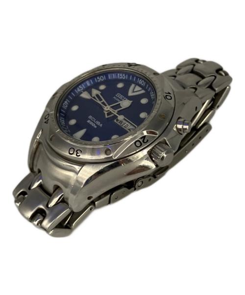 SEIKO（セイコー）SEIKO (セイコー) キネティック 自動巻き 腕時計 ブルーの古着・服飾アイテム