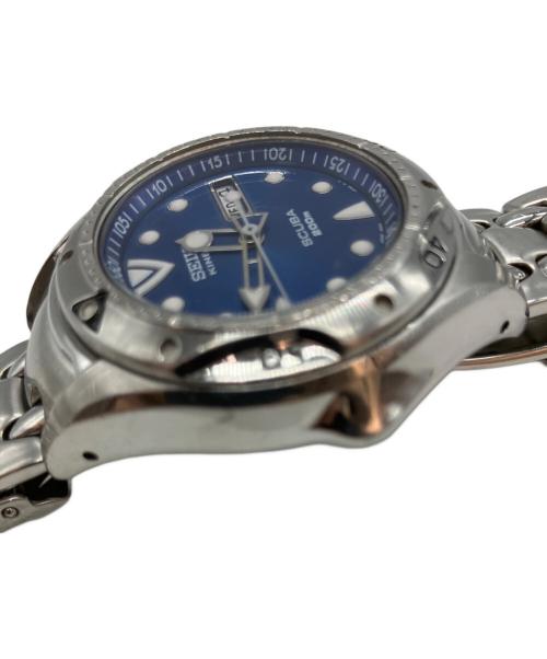 SEIKO（セイコー）SEIKO (セイコー) キネティック 自動巻き 腕時計 ブルーの古着・服飾アイテム
