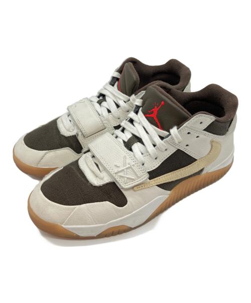 NIKE（ナイキ）NIKE (ナイキ) Travis Scott (トラヴィス・スコット) ローカットスニーカー ブラウン×ホワイト サイズ:27cmの古着・服飾アイテム