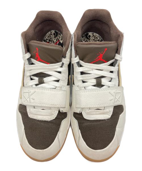 NIKE（ナイキ）NIKE (ナイキ) Travis Scott (トラヴィス・スコット) ローカットスニーカー ブラウン×ホワイト サイズ:27cmの古着・服飾アイテム