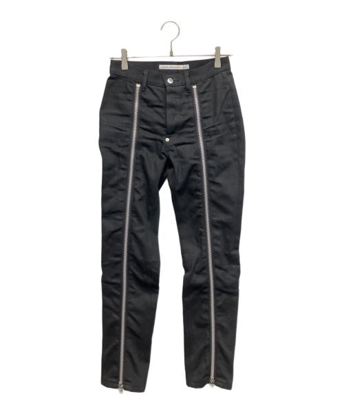 JOHN LAWRENCE SULLIVAN（ジョン ローレンス サリバン）JOHN LAWRENCE SULLIVAN (ジョン ローレンス サリバン) デニムパンツ rigid denim zipped pants	JLSW-47  ブラック サイズ:XSの古着・服飾アイテム