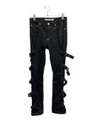 JOHN LAWRENCE SULLIVANジョン ローレンス サリバン）の古着「デニムパンツ 2B008-0322-43」｜ブラック